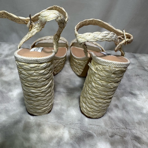 New Steve Madden Tiera Platform in Raffia 9.5 - Picture 5 of 7